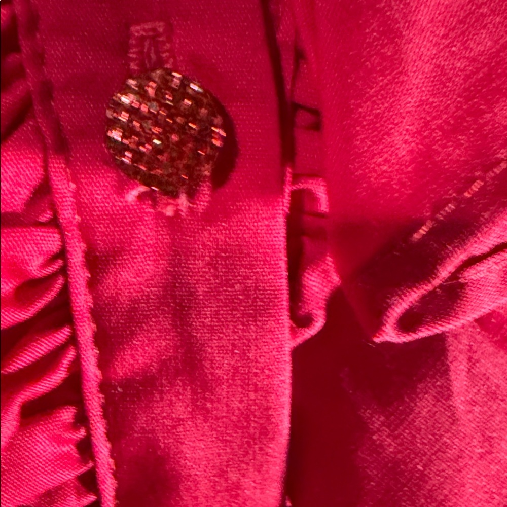 Women's Ruffled Pink Blouse - Picture 3 of 8
